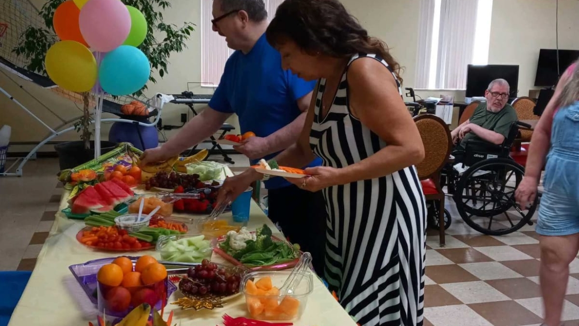 Fresh and Colorful Snack Spread